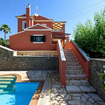 Luxury Corfu Lemonia Private Pool 4 Bdr Dassia Villa