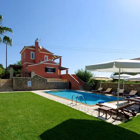 Luxury Corfu Lemonia Private Pool 4 Bdr Dassia Villa Dafnila